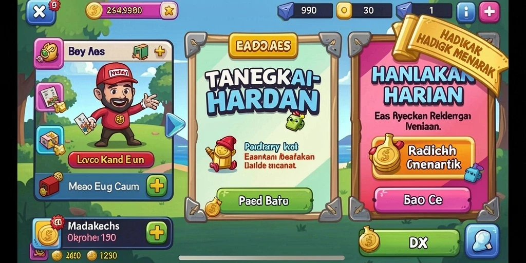 Level tantangan yang mendebarkan dan seru.