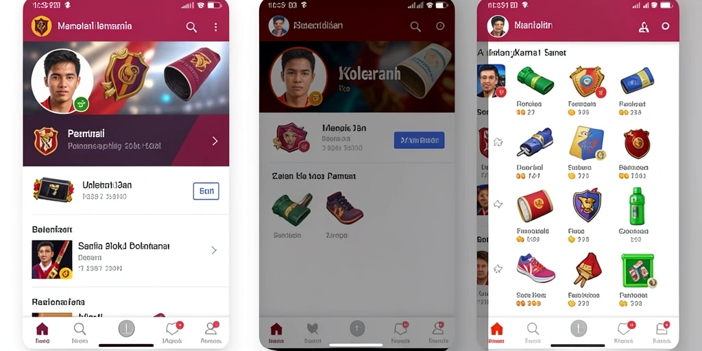 Fitur koleksi item yang membuat permainan semakin seru.